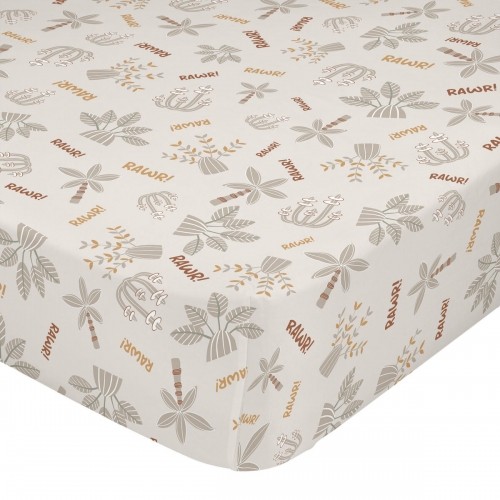 Fitted sheet HappyFriday MOSHI MOSHI Grey Multicolour 70 x 140 x 14 cm image 1