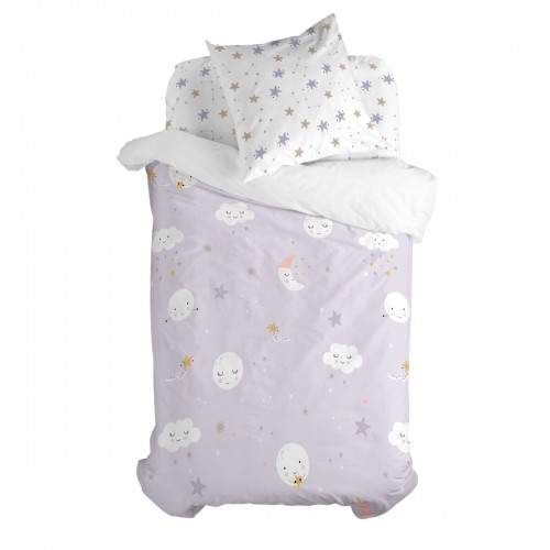 Комплект чехлов для одеяла HappyFriday Moshi Moshi Moons Разноцветный 80 кровать 2 Предметы image 1