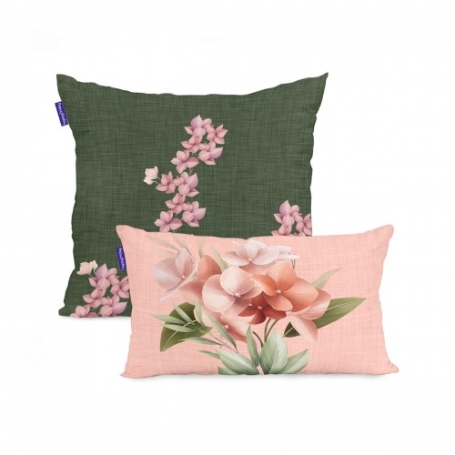 Set of cushion covers HappyFriday Summer floral Multicolour 2 Pieces image 1
