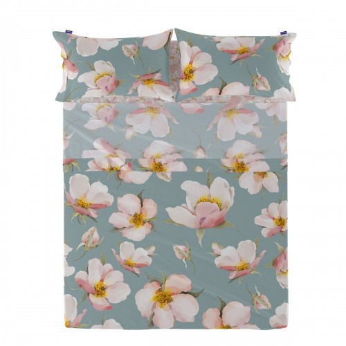 Top sheet HappyFriday Spring blossom Multicolour 240 x 270 cm image 1