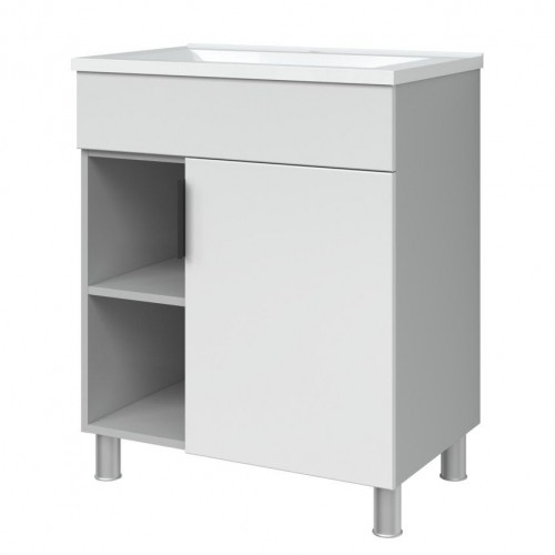 Washbasin cabinet Manhetten with washbasin  Gloria 70 image 1