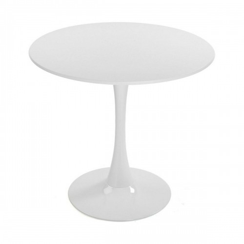 Table Circular White Metal MDF Wood (80 x 73 x 80 cm) image 1