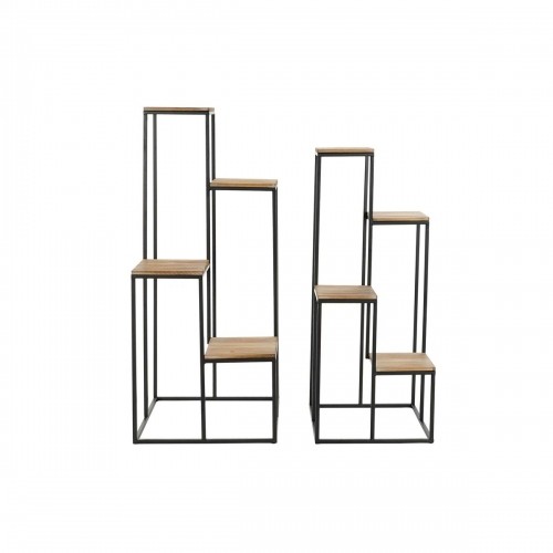 Shelves Home ESPRIT White Natural Metal Fir wood 40 x 40 x 100 cm (2 Units) image 1