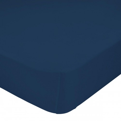 Fitted sheet HappyFriday BASIC KIDS Navy Blue 70 x 140 x 14 cm image 1