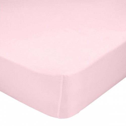 Fitted sheet HappyFriday BASIC KIDS Light Pink 70 x 140 x 14 cm image 1