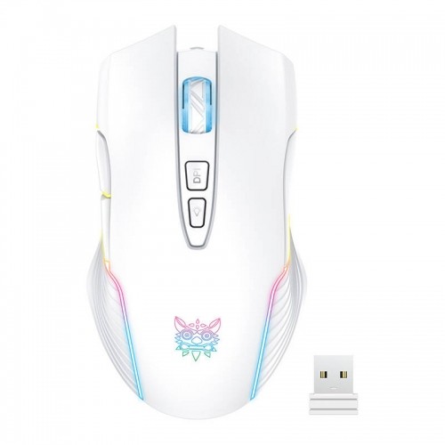 Onikuma CW905 White Wireless Gaming Mouse image 1