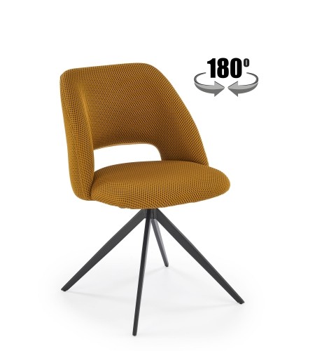 Halmar K546 chair, mustard image 1