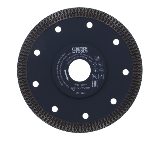 Faster Tools Dimanta disks PCN 125x1.2x22mm flīzēm X-tipa Faster image 1
