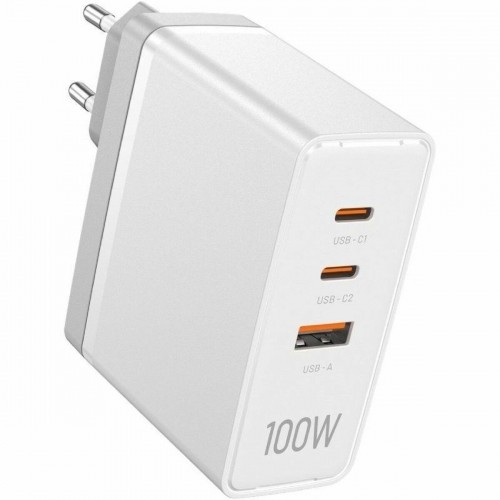 Wall Charger Vention FEGW0-EU White 100 W (1 Unit) image 1