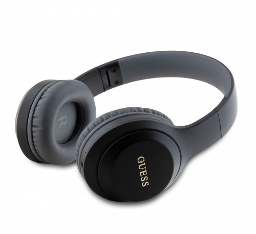 Guess Classic Silver Logo Bluetooth Stereo Headphone Black image 1