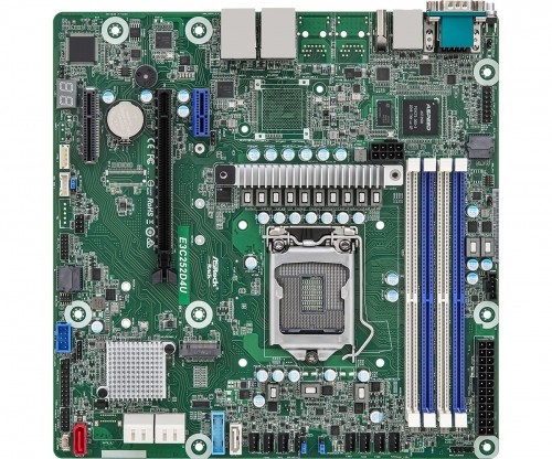 Asrock E3C252D4U motherboard Intel C252 LGA 1200 (Socket H5) micro ATX image 1