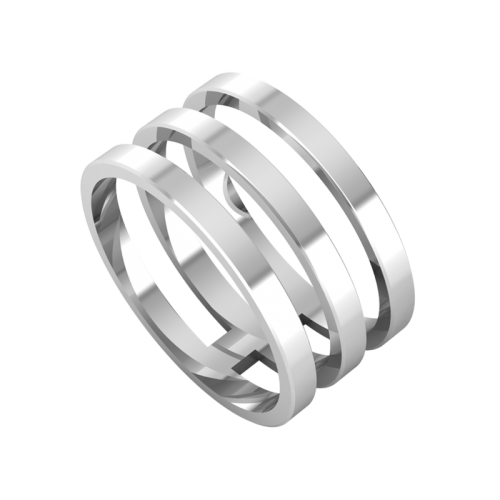 Кольцо серебряное 925 0200011-F 17.5 mm image 1