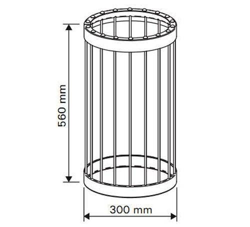 HARVIA Smoke pipe cover Legend WL300 Защитное ограждение дымовой трубы image 2