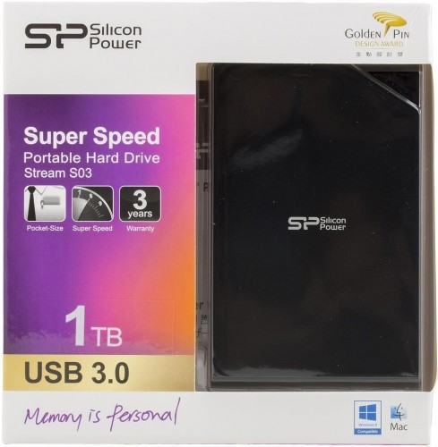 Silicon Power Stream S03 1TB, чёрный image 2