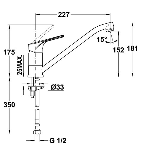 Faucet Teka MTP913 TG, Onyx  Смеситель для кухни image 2