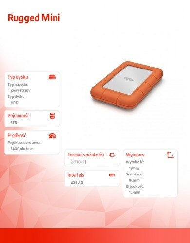 Lacie Rugged Mini 2 TB 2,5'' LAC9000298 image 2