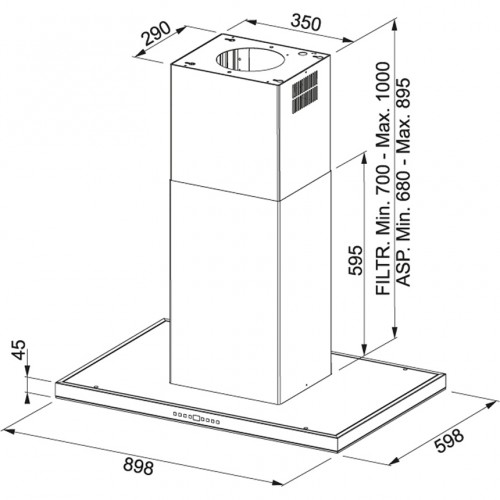 Franke Maris T-Shape FGB 906 IS Вытяжка  image 2