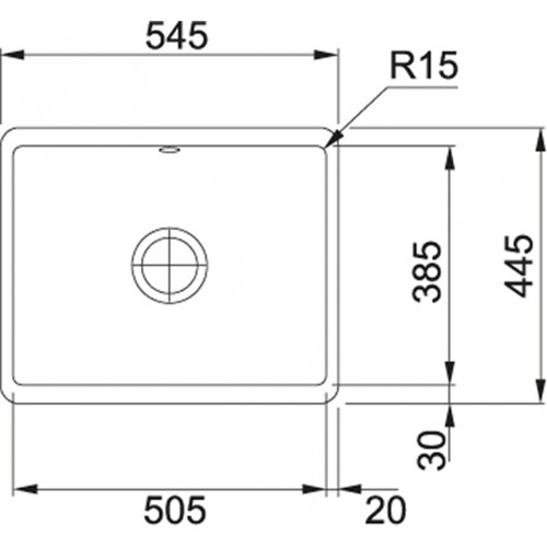 Franke Kubus KBK 110-50 Fraceram White Кухонная мойка image 2