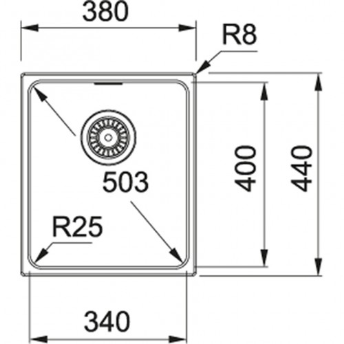 Franke Kubus KBG 110-34 Fragranite Onyx Кухонная мойка image 2