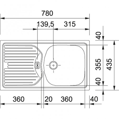 Franke Eurostar ETL 614 Nova Кухонная мойка image 2