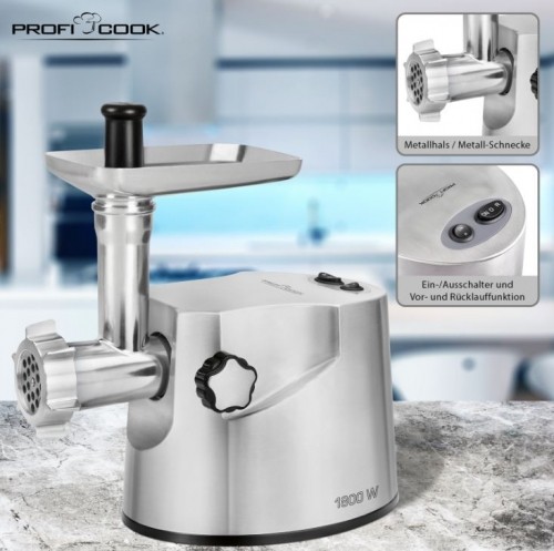 Professional mincer ProfiCook PCFW1172 image 2