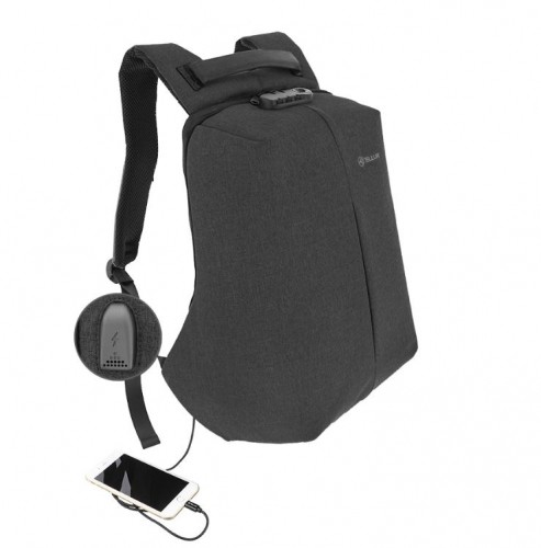 Tellur 15.6 Notebook Backpack Antitheft V2, USB port, black image 2