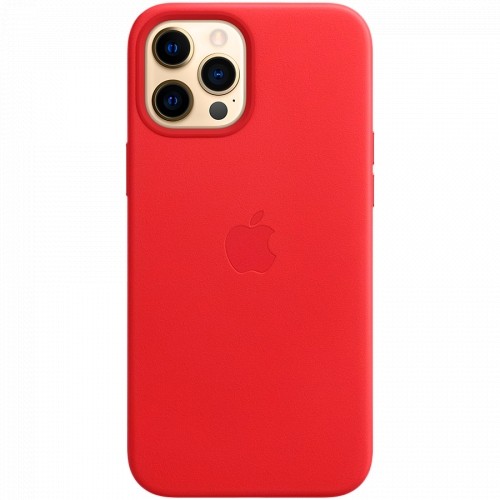 Apple iPhone 12 Pro Max Leather Case with MagSafe - (PRODUCT)RED image 2