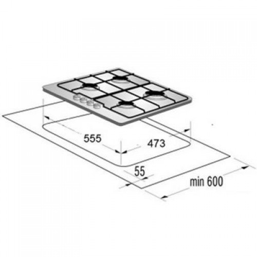 Built in gas hob Schlosser PGH621GW image 2