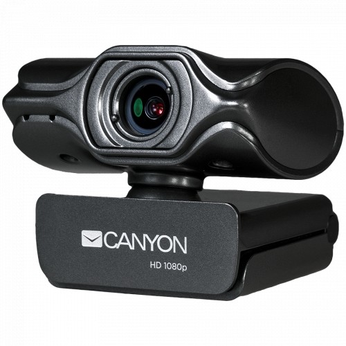 CANYON C6 2k Ultra full HD 3.2Mega webcam with USB2.0 connector, built-in MIC, Manual focus, IC SN5262, Sensor Aptina 0330, viewing angle 80°, with tripod, cable length 2.0m, Grey, 61.1*47.7*63.2mm, 0.182kg image 2