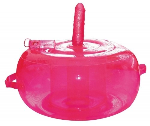 You2Toys Vibrating Love Chair piepūšams paliktnis ar dildo [ Rozā ] image 2