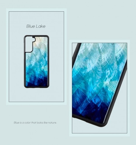 iKins case for Samsung Galaxy S21 Ultra blue lake black image 2