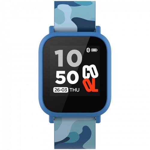 Canyon kids smart watch, 1.3 inches IPS full touch screen, blue plastic body, IP68 waterproof, BT5.0, multi-sport mode, built-in kids game, compatibility with iOS and android, 155mAh battery, Host: D42x W36x T9.9mm, Strap: 240x22mm, 33g image 2