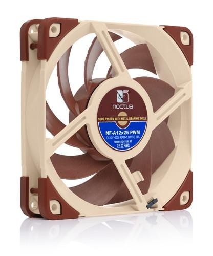 Noctua NF A12x25 5V PWM Computer case Fan 12 cm Beige, Red image 2