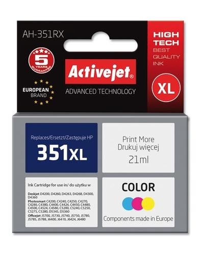 Activejet ink for Hewlett Packard No.351XL CB338EE image 2