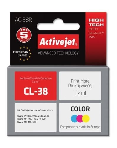 Activejet ink for Canon CL-38 image 2