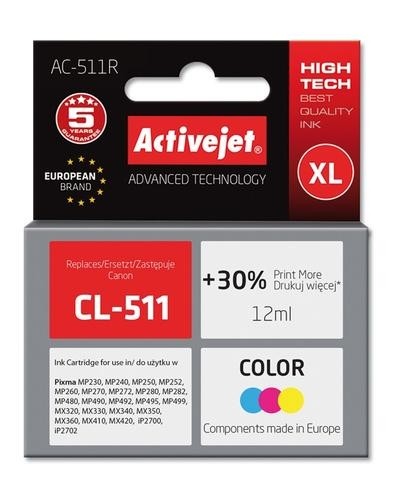 Activejet ink for Canon CL-511 image 2