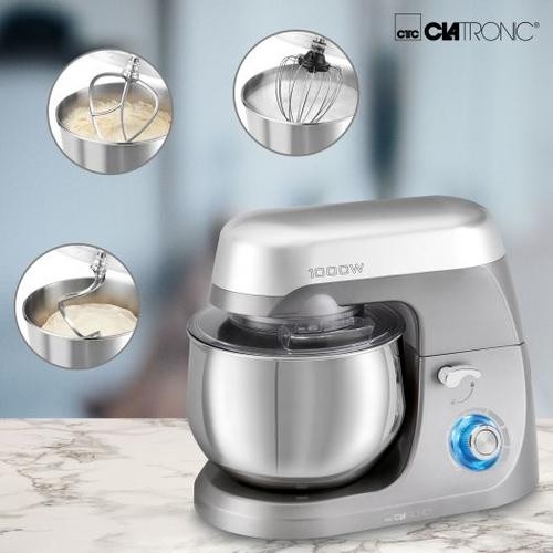 Clatronic KM 370 food processor 1000 W 5 L Titanium image 2