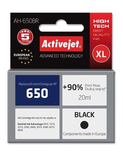 Activejet ink for Hewlett Packard No.650 CZ101AE image 2