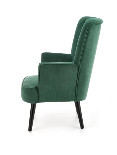 Halmar DELGADO chair color: dark green image 2