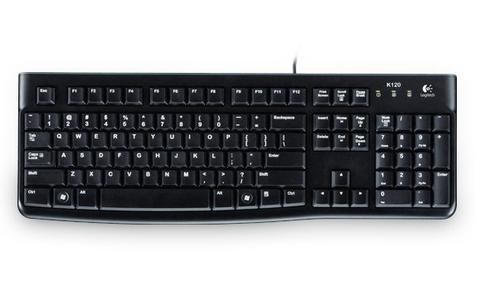 Logitech K120 keyboard USB QWERTZ German Black image 2
