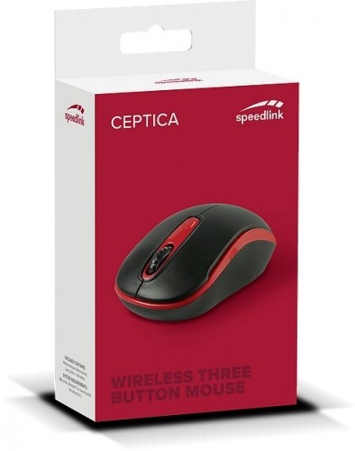 Speedlink мышь Ceptica Wireless, черный/красный (SL-630013-BKRD) image 2