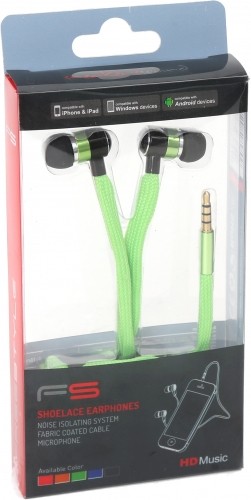 Omega Freestyle наушники + микрофон FH2112, зелёный image 2