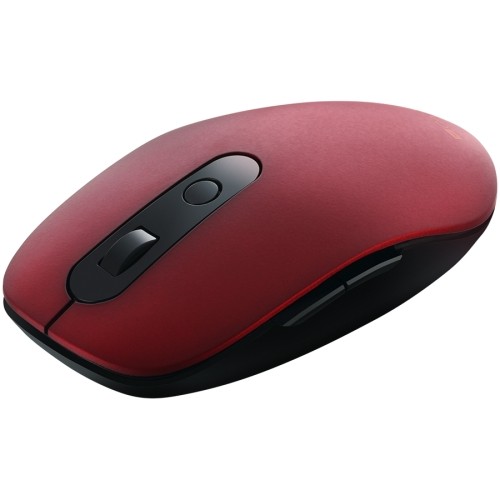 CANYON MW-9 2 in 1 Wireless optical mouse with 6 buttons, DPI 800/1000/1200/1500, 2 mode(BT/ 2.4GHz), Battery AA*1pcs, Red, silent switch for right/left keys, 65.4*112.25*32.3mm, 0.092kg image 2