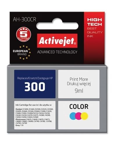 Activejet ink for Hewlett Packard No.300 CC643EE image 2