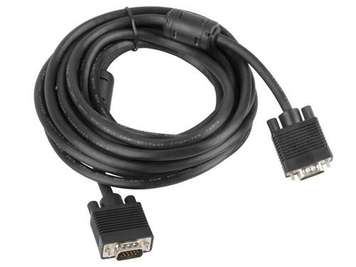 Lanberg CA-VGAC-10CC-0050-B VGA cable 5 m VGA (D-Sub) Black image 2