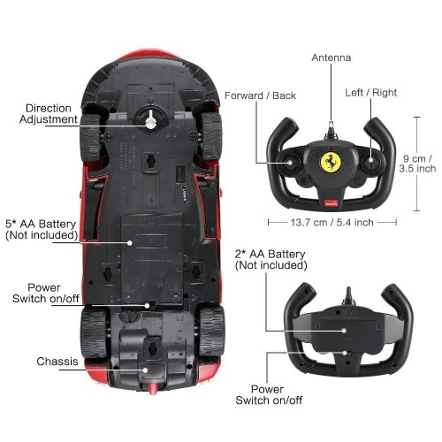 RASTAR R/C 1:14 Ferrari LaFerrari Aperta (with drift function) image 2