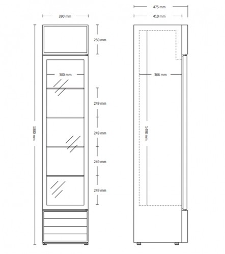 Display cooler Scandomestic SD217E white image 2