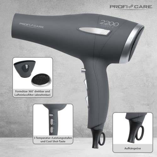 Professional hair dryer Proficare image 2