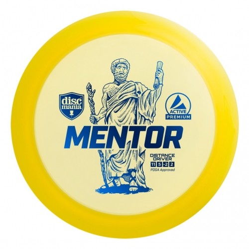 Диск для гольфа DISCMANIA Distance Driver MENTOR 11/5/-2/2 Желтый image 2