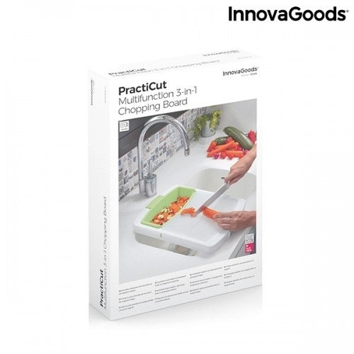 Extendable 3-in-1 Cutting Board with Tray, Container and Drainer PractiCut InnovaGoods image 2